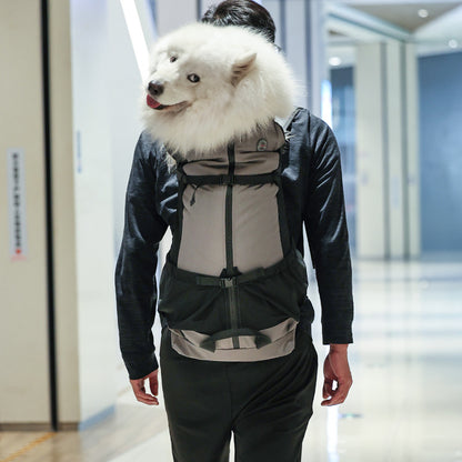 Multifunctional Outdoor Anti-Escape Dog Backpack for Large Breeds