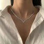 Fashionable flat snake bone necklace