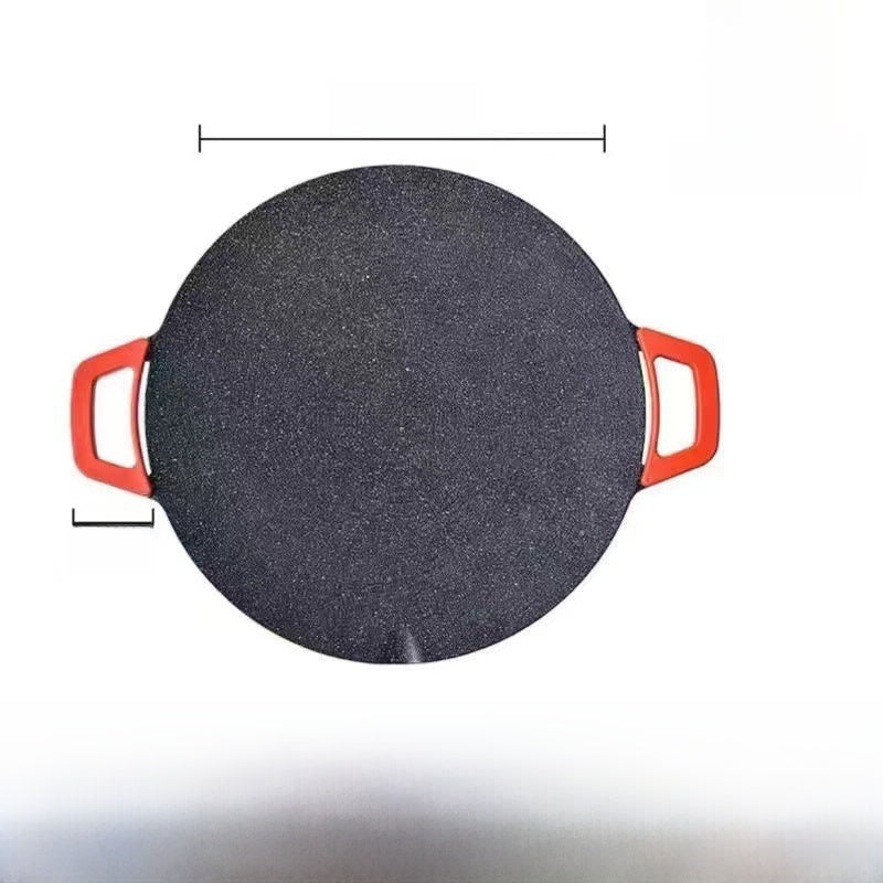 Home smokeless barbecue pan