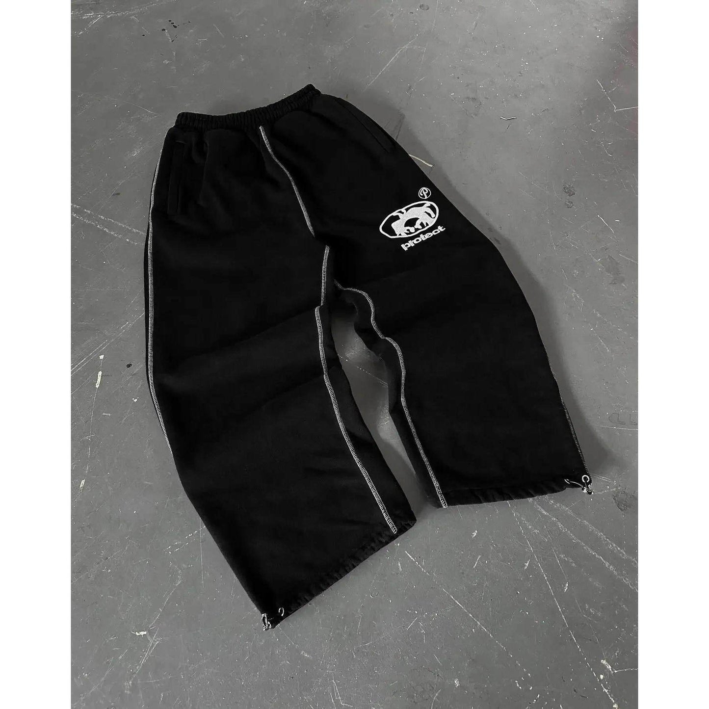 Letter Embroidered Sweatpants
