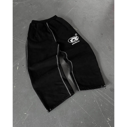 Letter Embroidered Sweatpants
