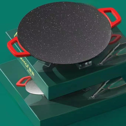 Home smokeless barbecue pan