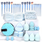 Professional Makeup Brush and Powder Puff Set 46 Pieces